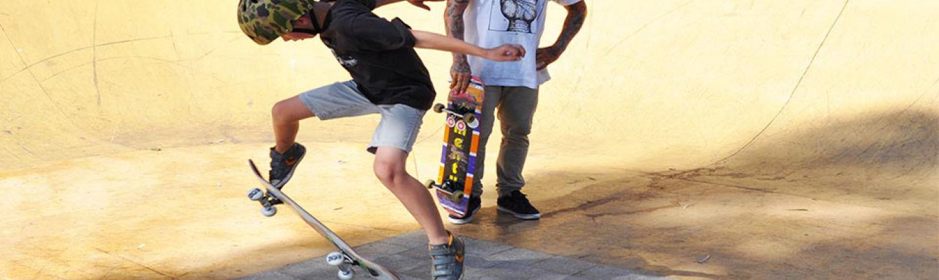 Skateboarding image