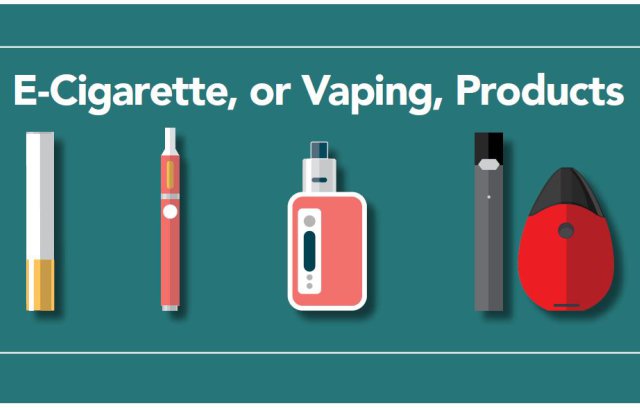 Image of e-cigarettte, vapes and vaping products