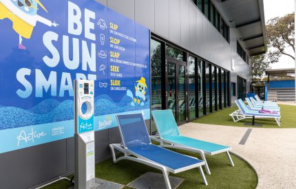 Sunscreen kiosk at Armadale Fitness and Aquatic Centre