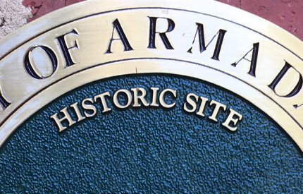 Historic site plaque